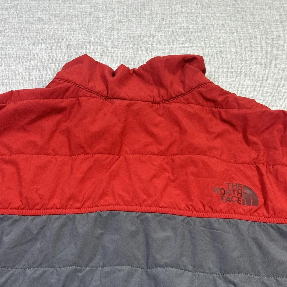 The North Face Jacket Mens‎ XL Red Puffer Insulated Quilted Short Zip Pockets